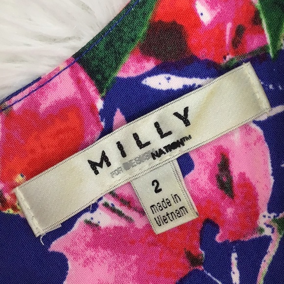 Milly Design Nation floral fit and flare dress 2 - Picture 9 of 13